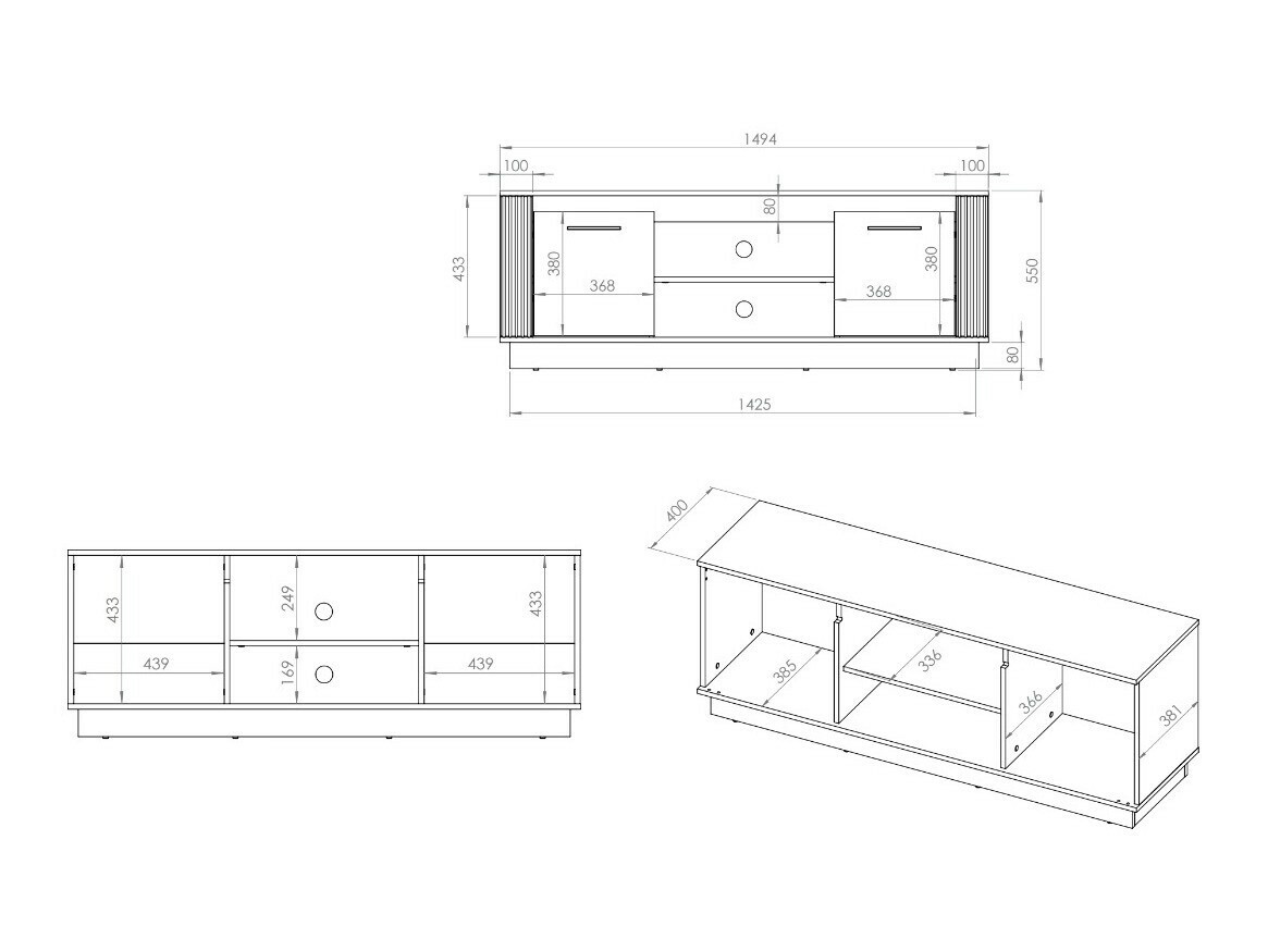 TV-meubel Livluo 104