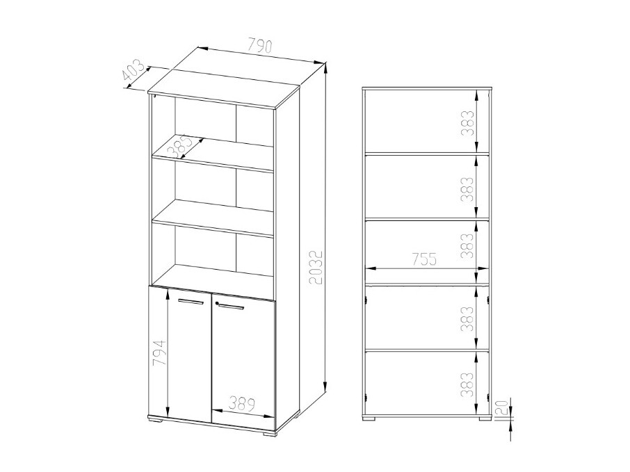 Boekenkast Tolbelo 103