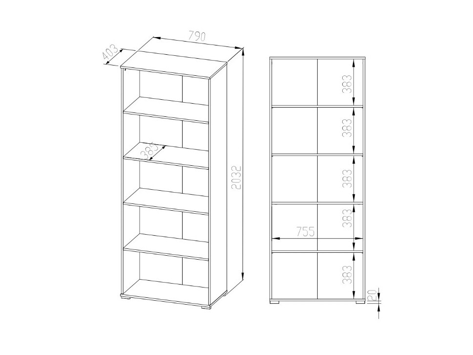 Boekenkast Tolbelo 104