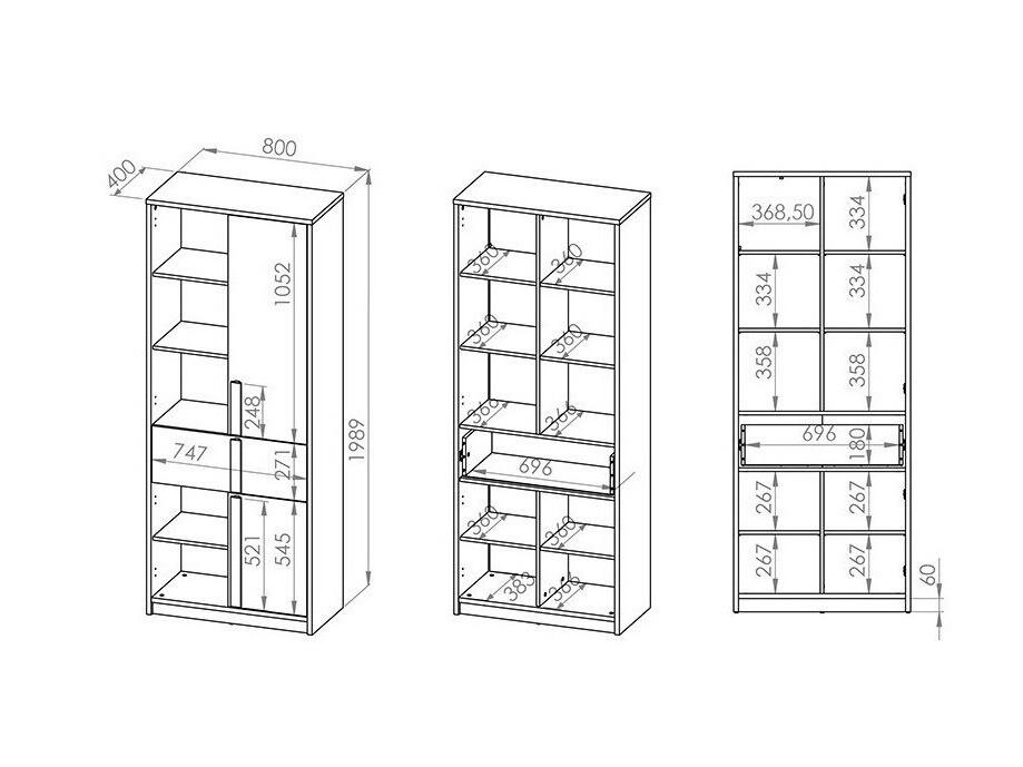 Boekenkast Tivruve 103