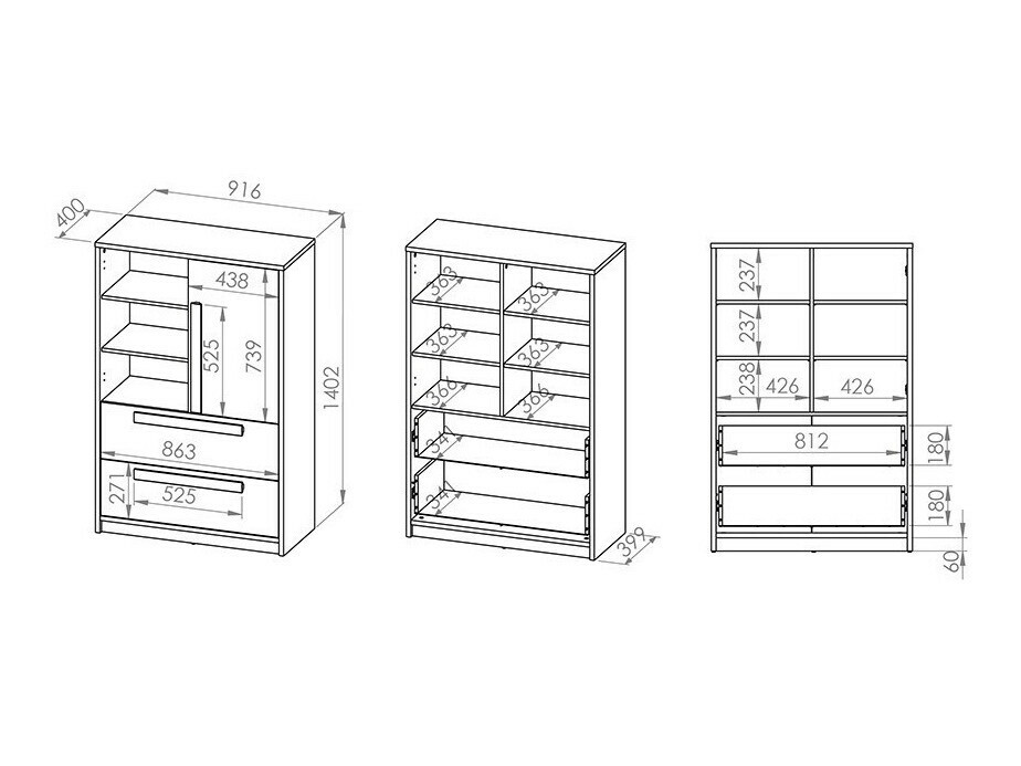 Boekenkast Tivruve 106