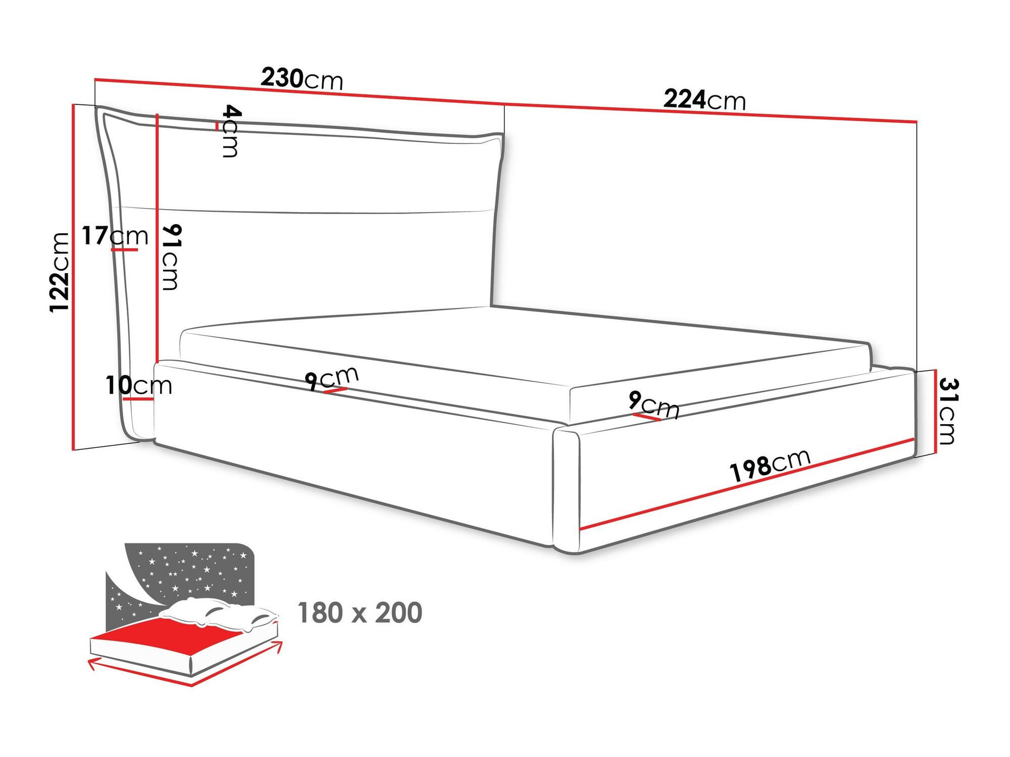 Bed Comfivo 400 (Paros 1)
