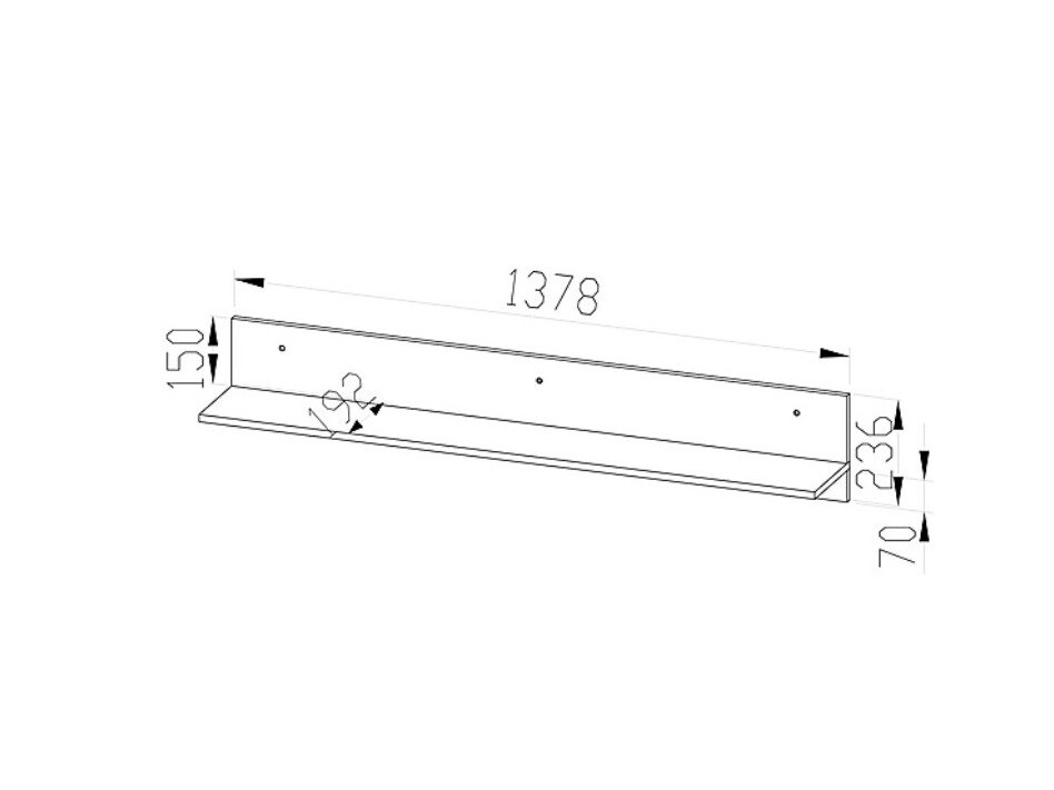 Wandplank Cirfivo 106