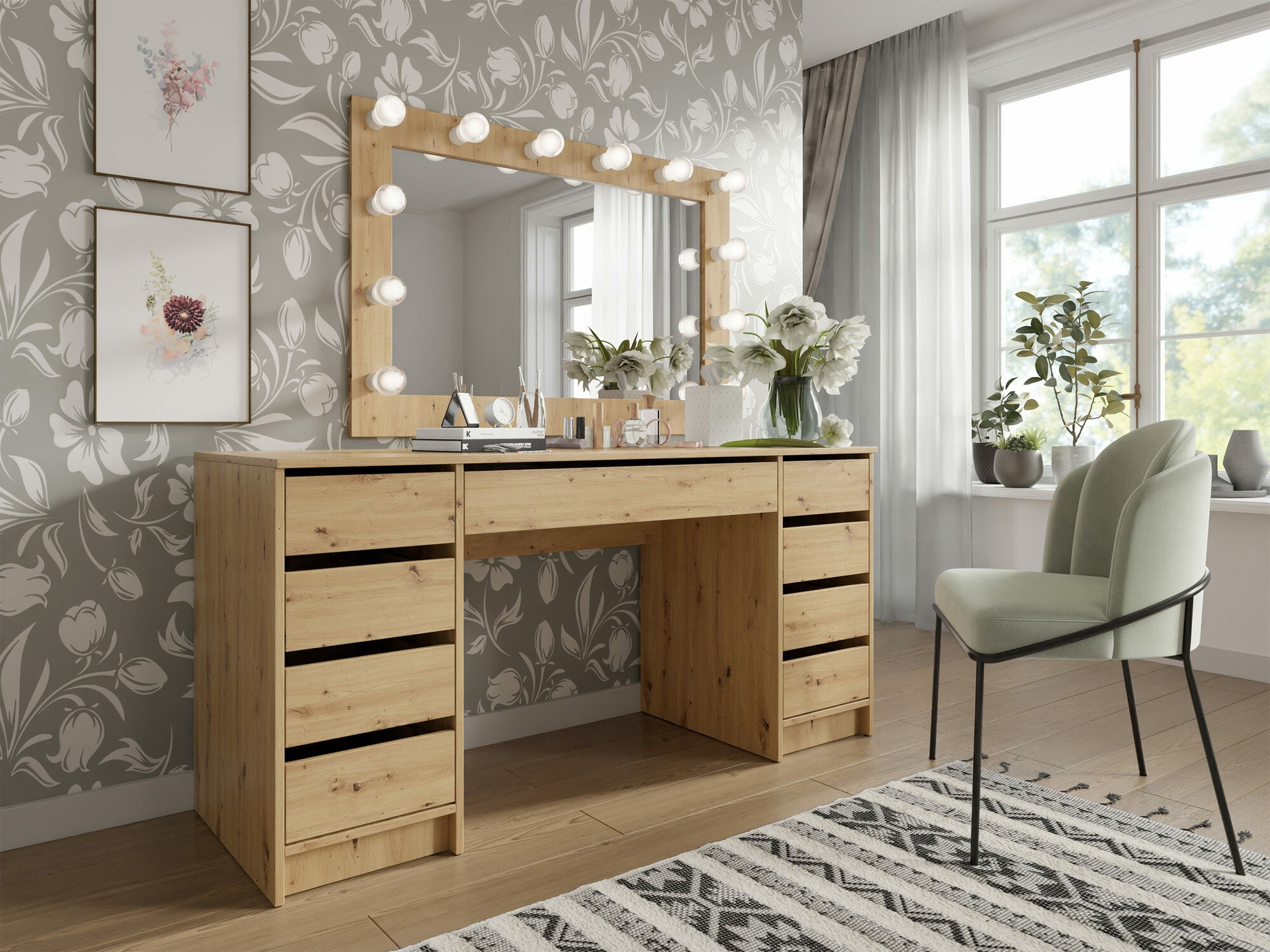 Bureau Comfivo 401 (Artisan eiken)