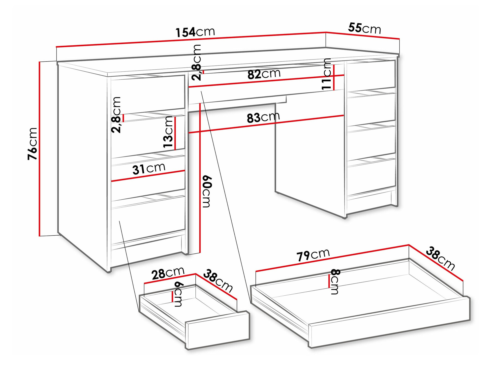 Bureau Comfivo 401 (Beige)