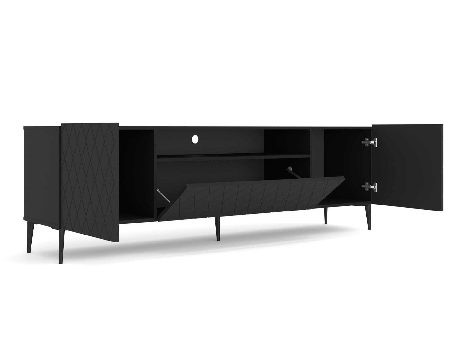 TV-meubel Melmoro 110 (Zwart)