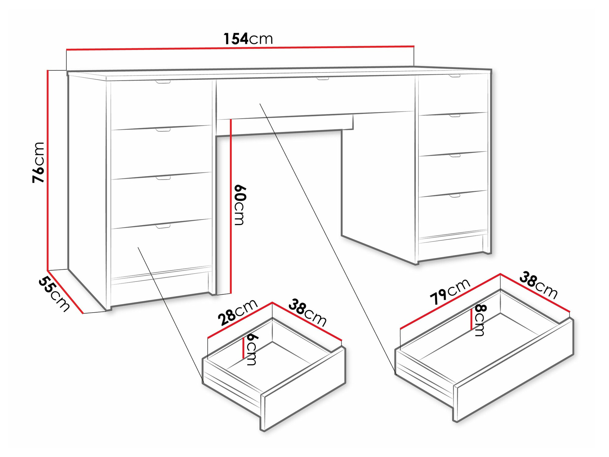 Bureau Comfivo Larmire 110 (Beige)