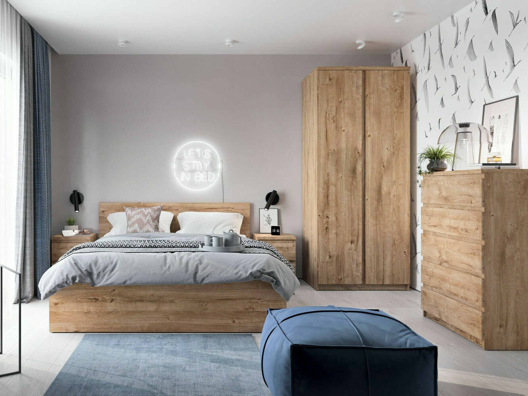 Nachtkastje Merfere 102 (Eiken)