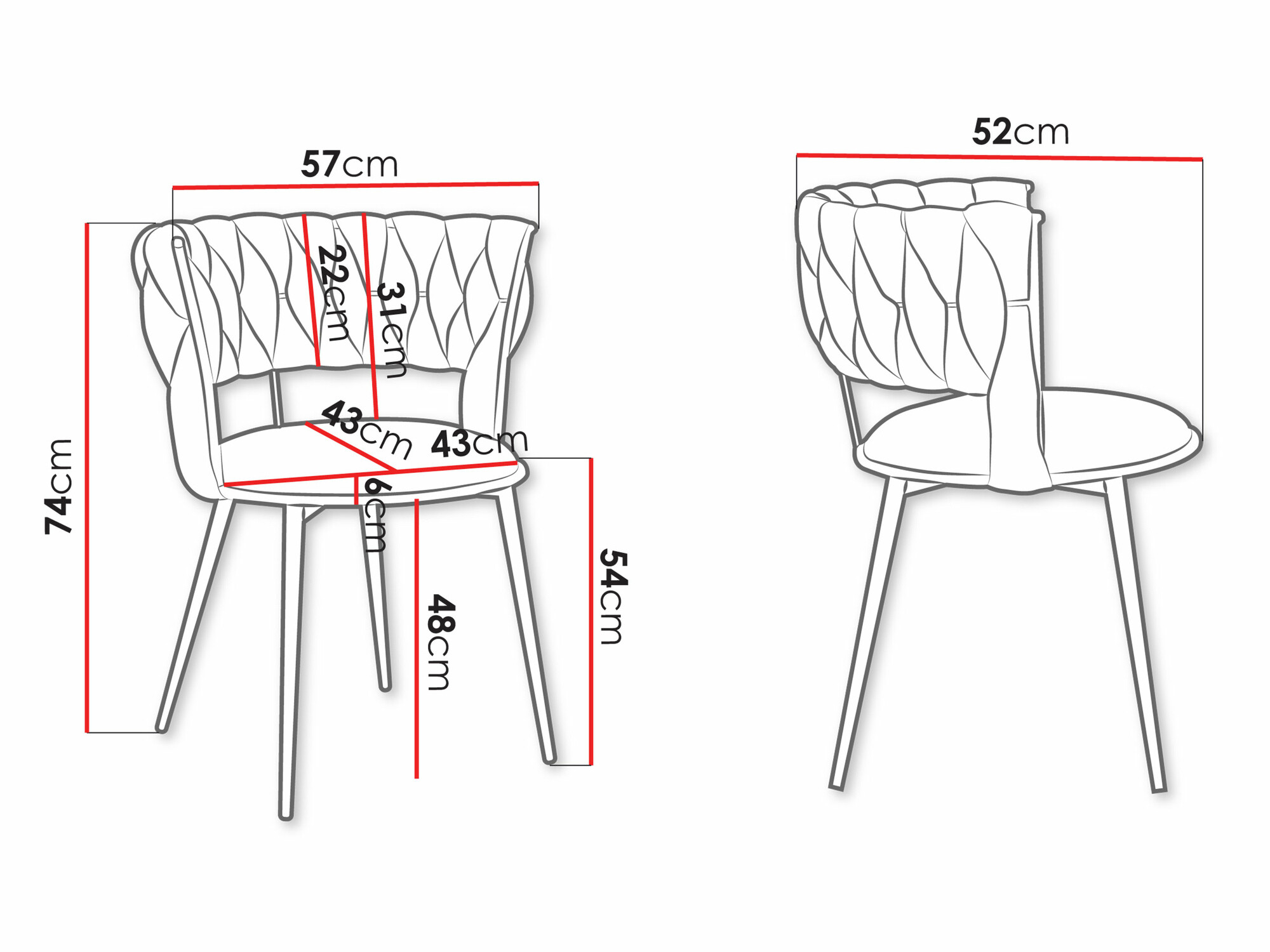 Stoel Comfivo 432 (Zwart)
