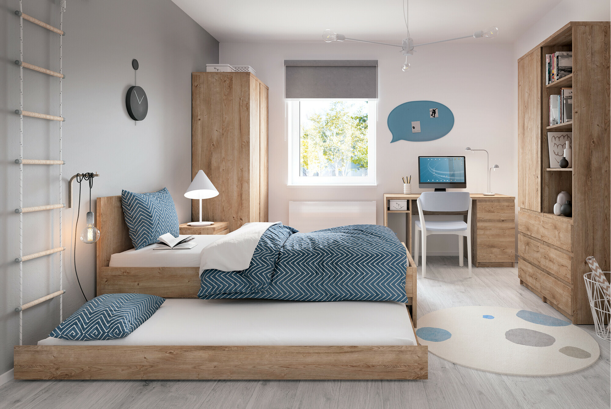 Bed Merfere 107 (Eiken)