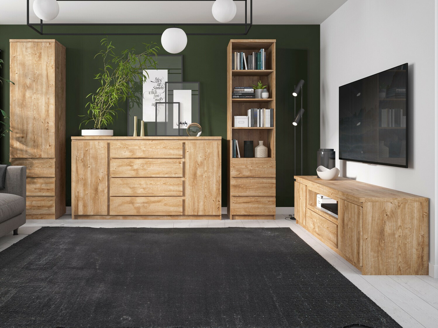 TV-meubel Merfere 108 (Eiken)