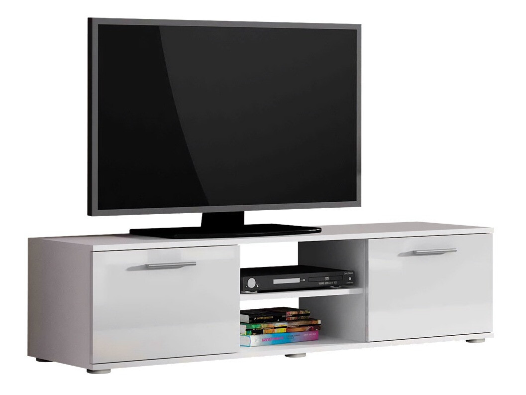 TV-meubel Tornola 100 (Wit + Glanzend wit)