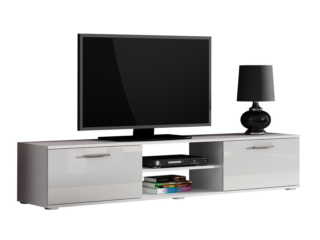 TV-meubel Tornola 101 (Wit + Glanzend wit)
