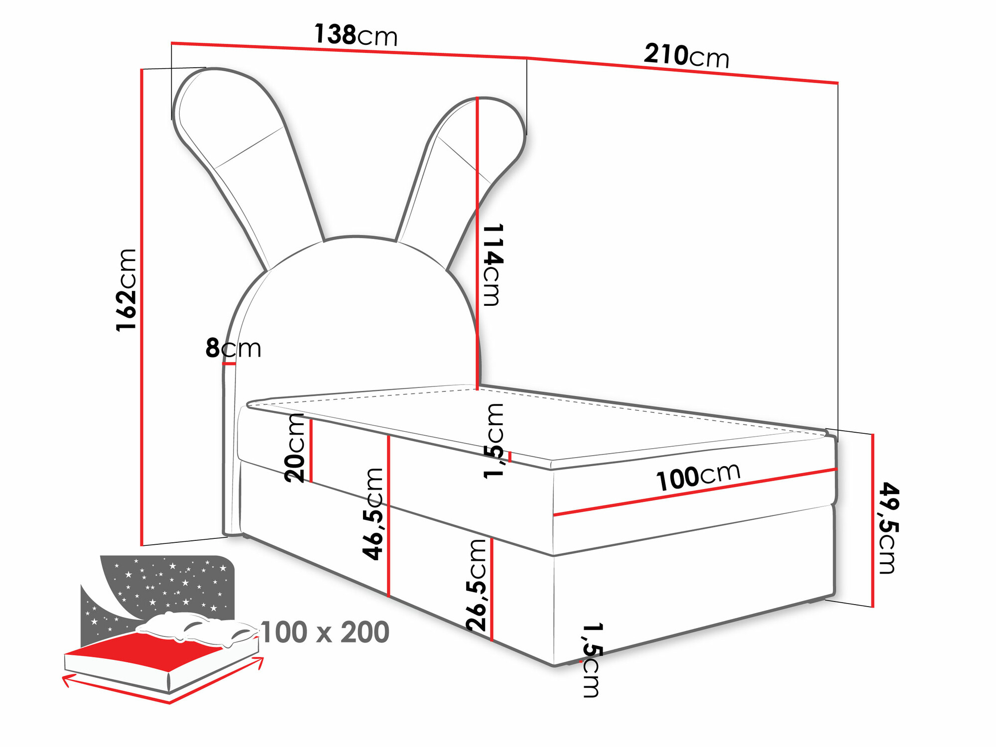 Boxspring Stylus (Magic Velvet 2239)