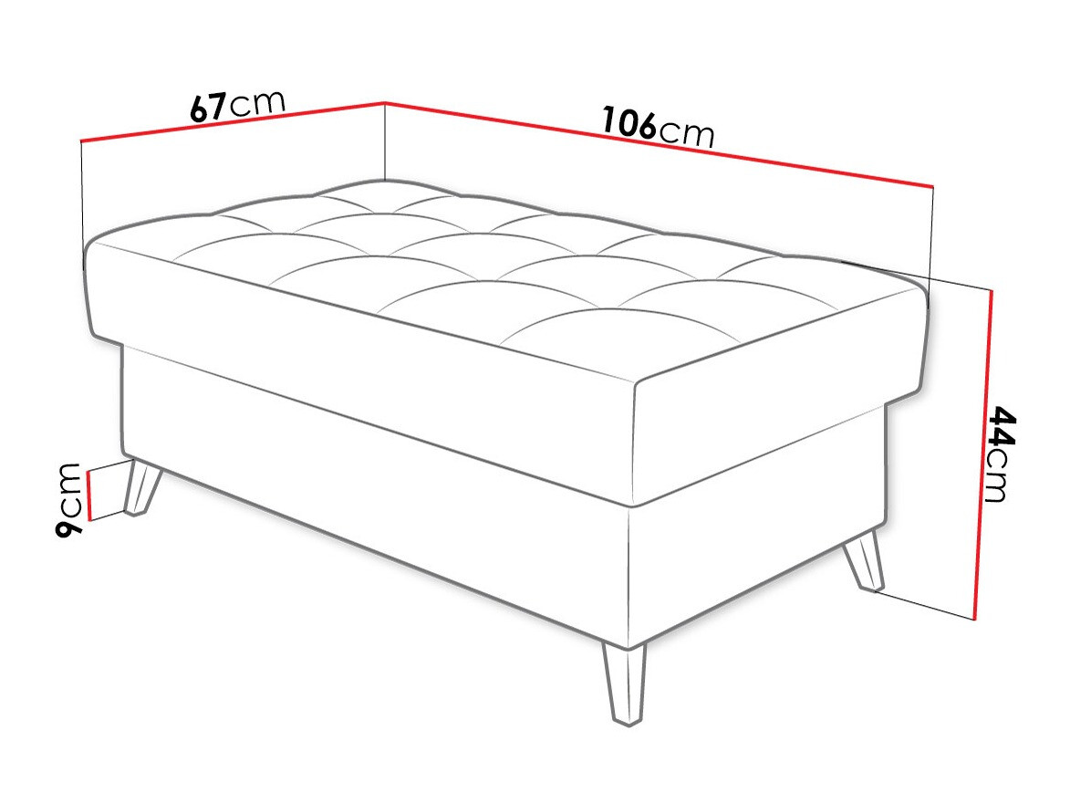 Gestoffeerde hocker Comfivo 236 (Sicuro 65)