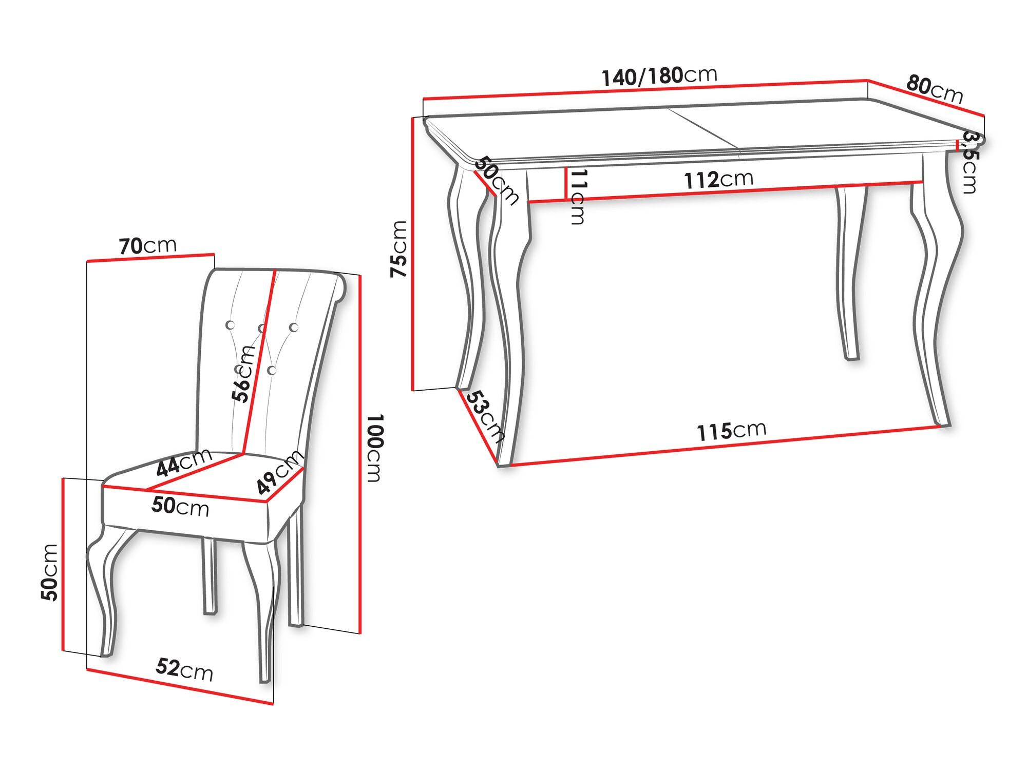 Eetkamerset Comfivo 405 (Paros 05)