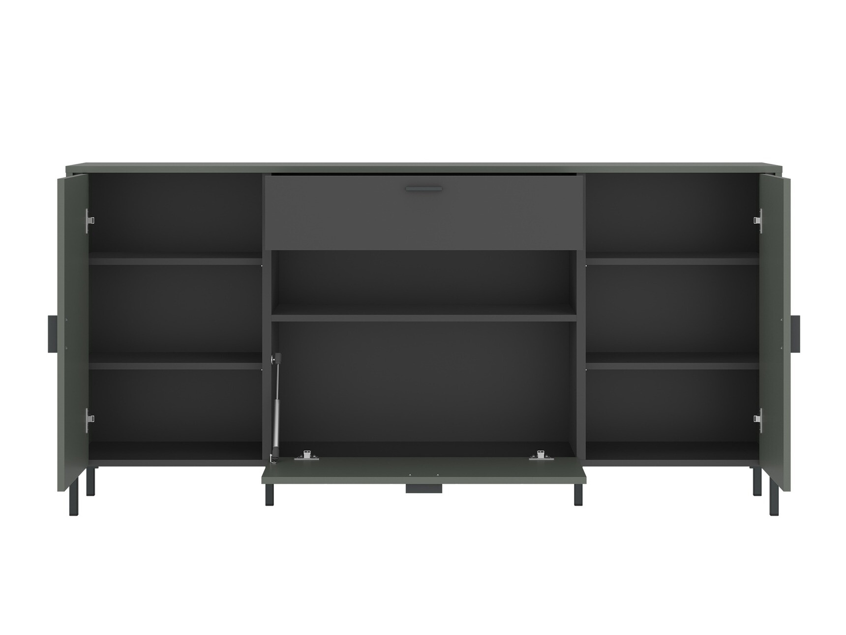 Ladekast Morelmi 105 (Groen + Antraciet)