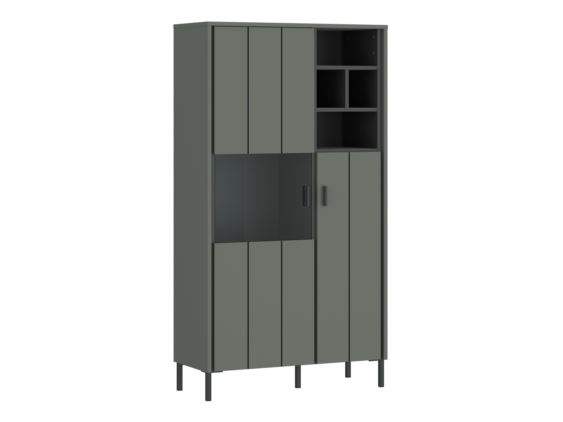 Boekenkast Morelmi 108 (Groen + Antraciet)