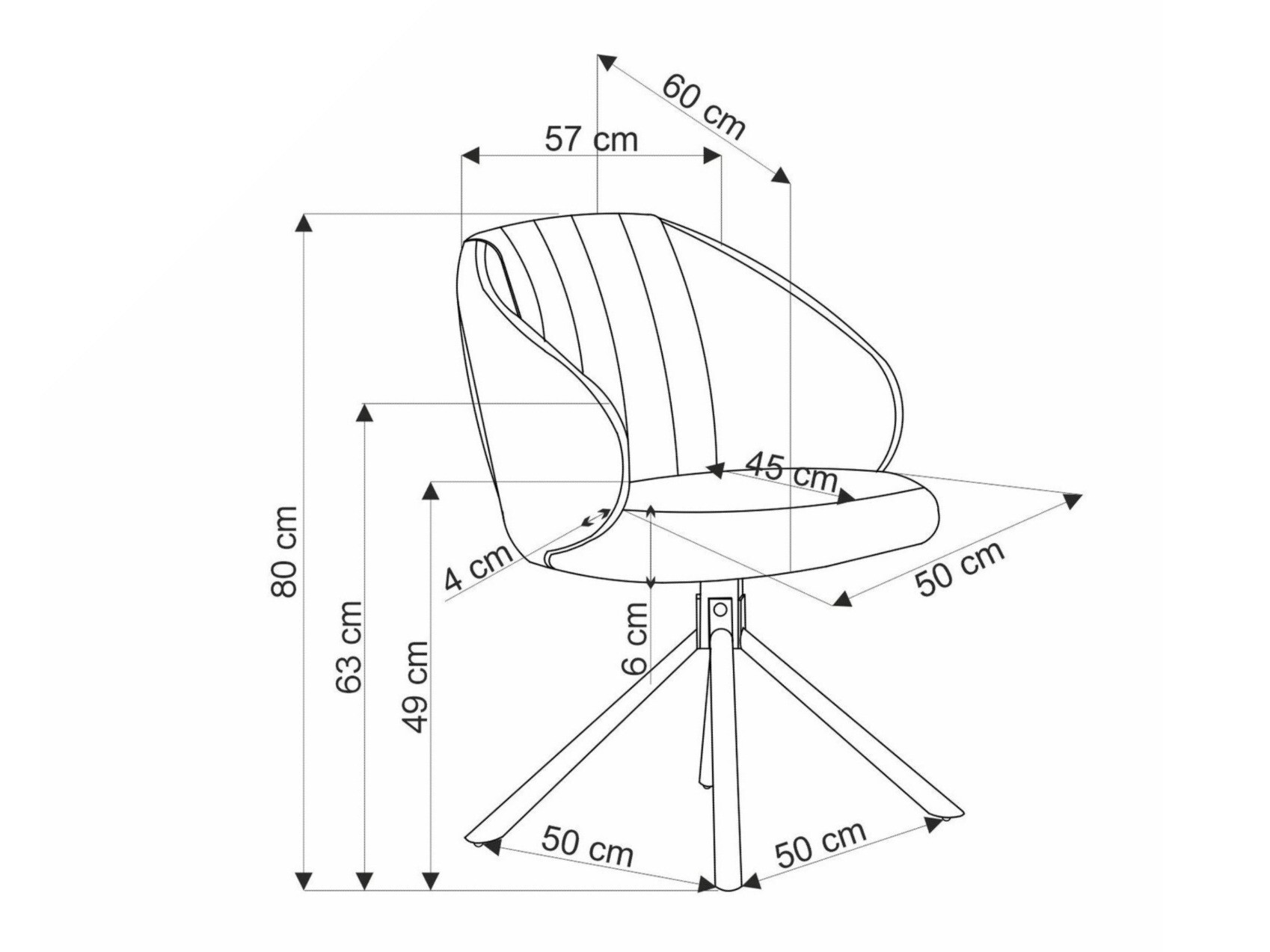 Stoel Houston 1871 (Licht olijfboom)