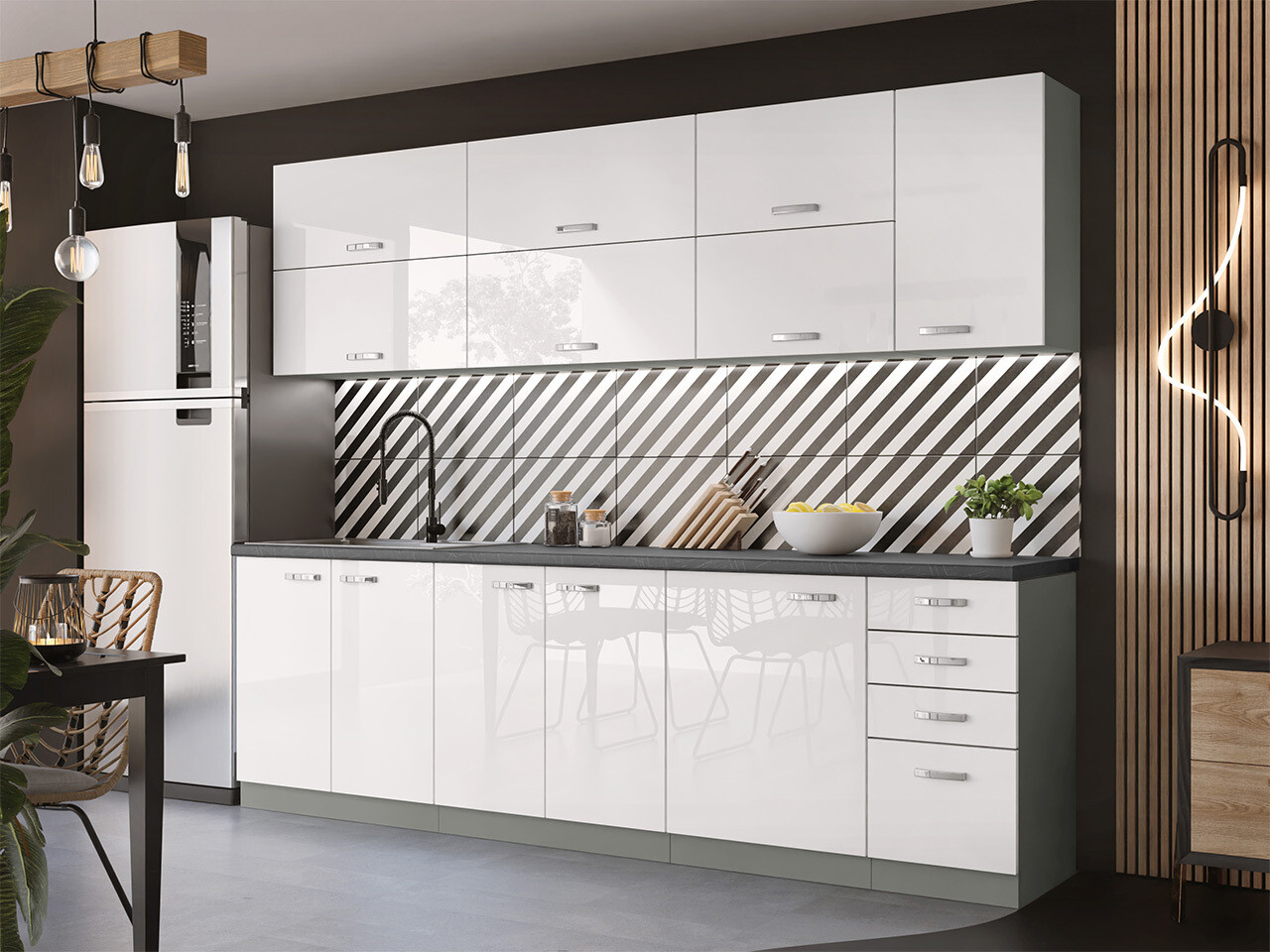 Modulaire kast met deuren Multi White 115