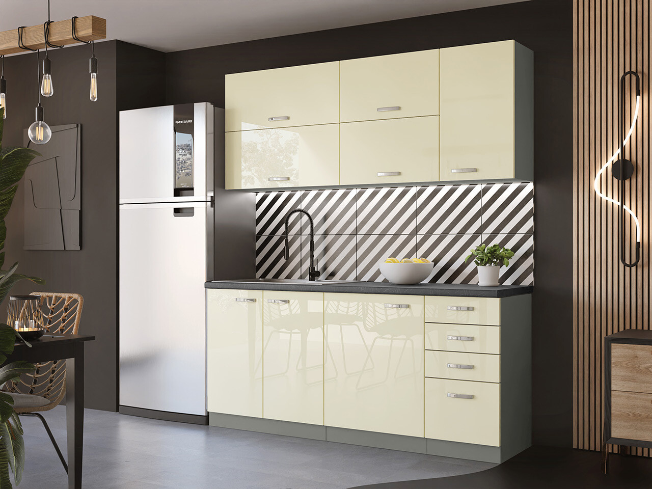 Modulaire kast voor inbouwapparatuur Multi Cream 117
