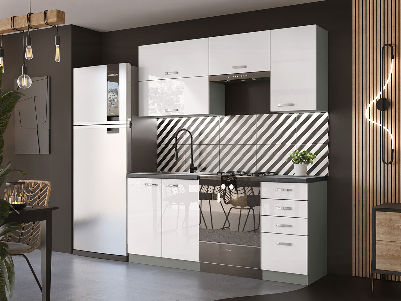 Modulaire wandkast Multi White 114