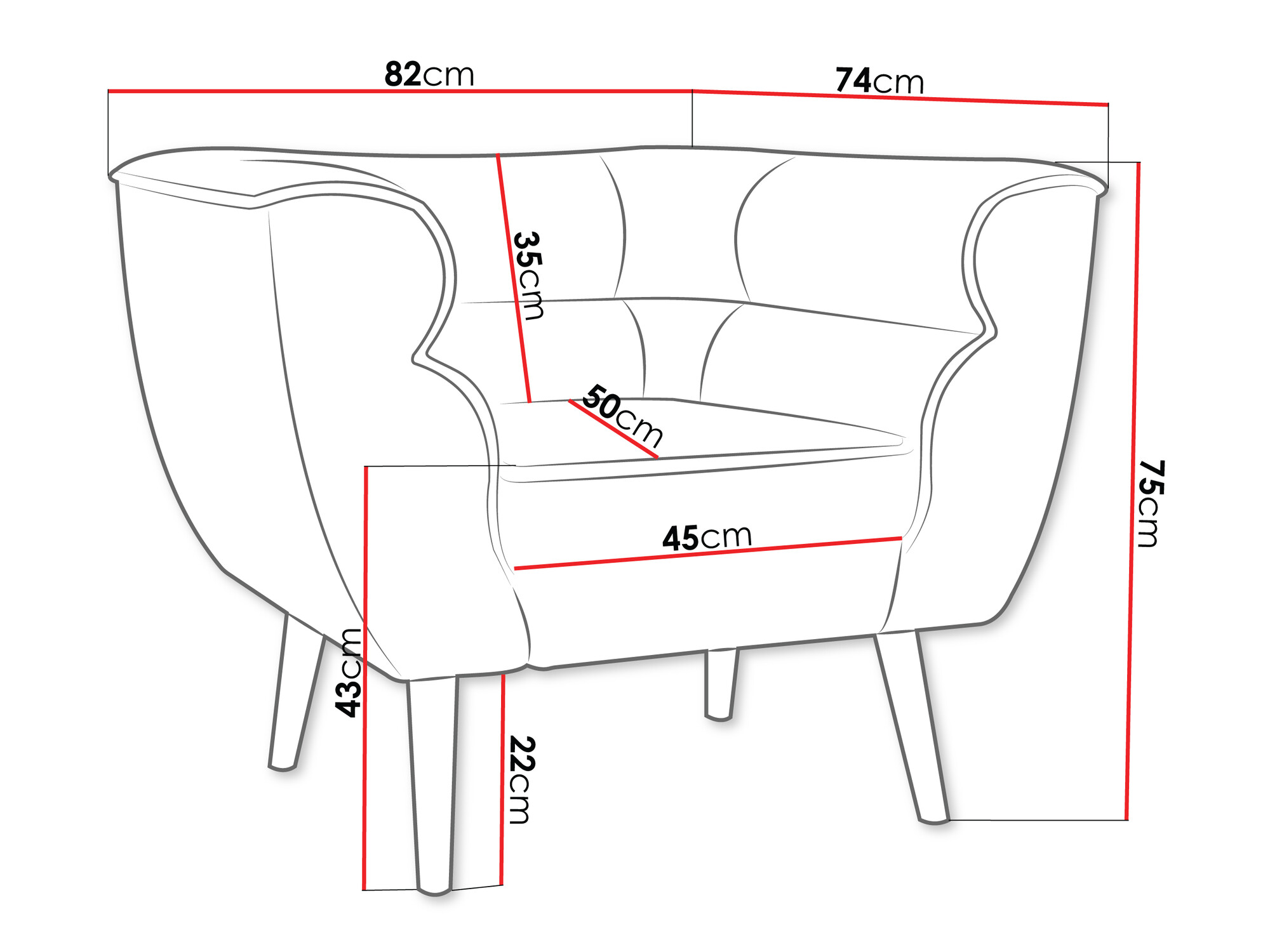 Fauteuil Glenview 102 (Paros 02)
