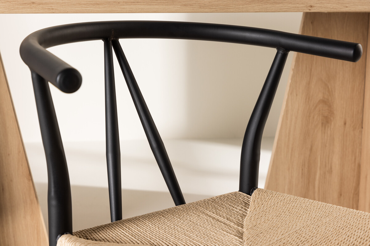Stoel Dallas 4525 (Zwart + Beige)