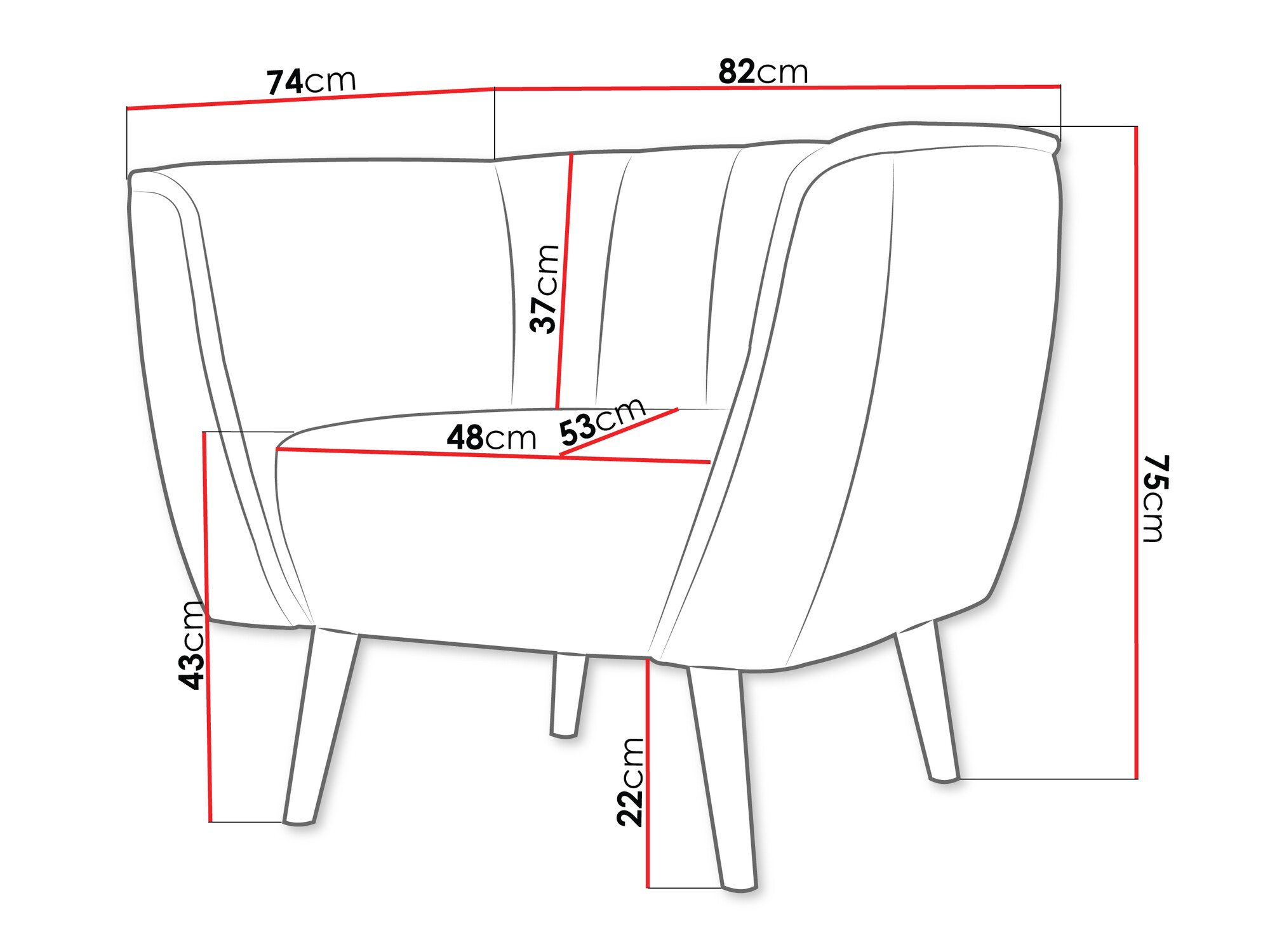 Fauteuil Glenview 105 (Paros 05)