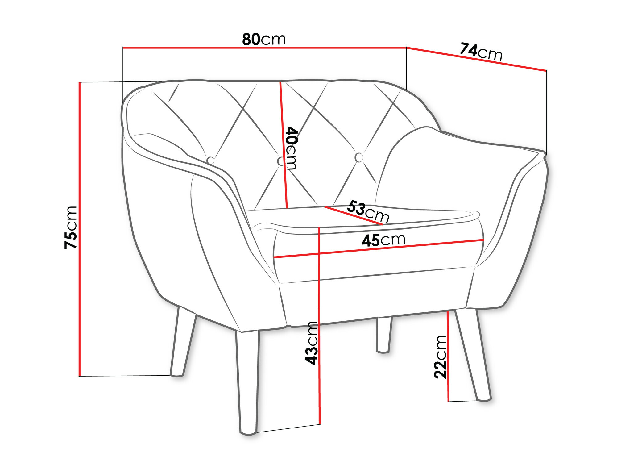 Fauteuil Glenview 108 (Kronos 34)