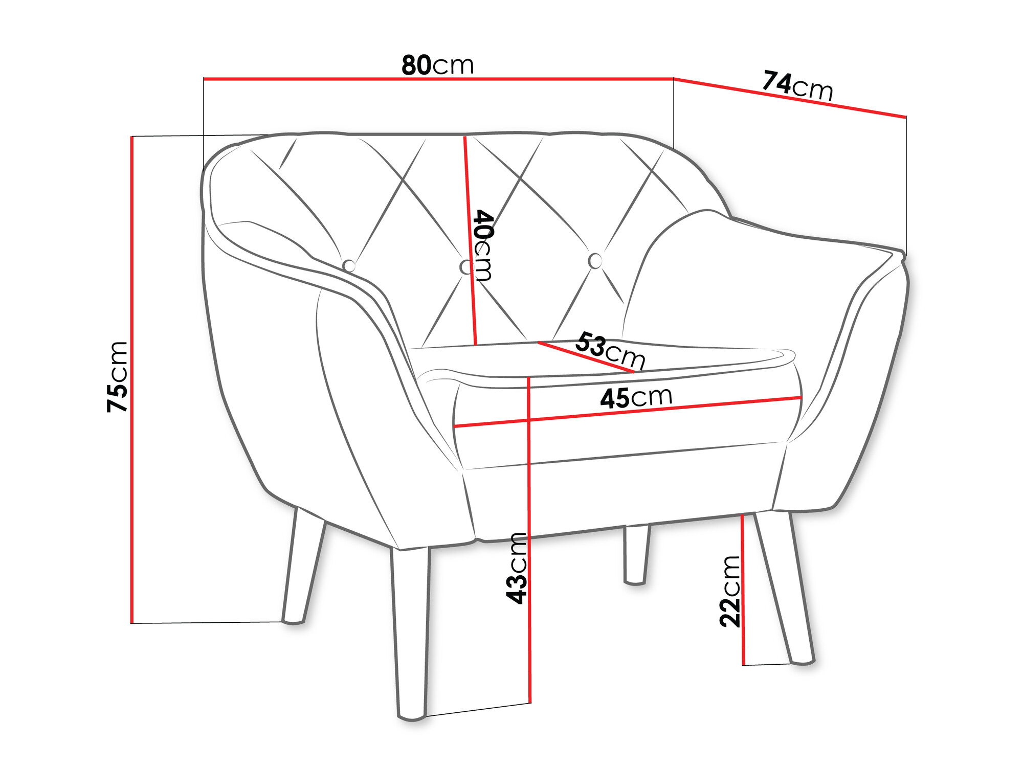 Fauteuil Glenview 108 (Kronos 53)