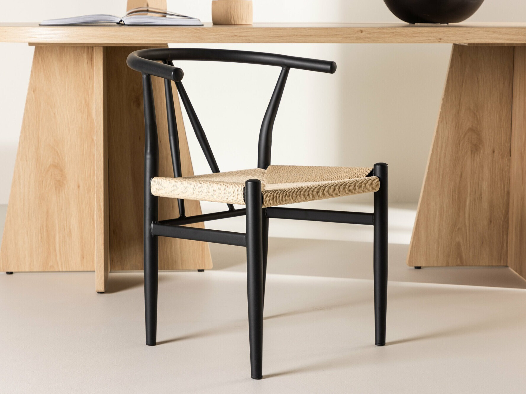 Stoel Dallas 4525 (Zwart + Beige)