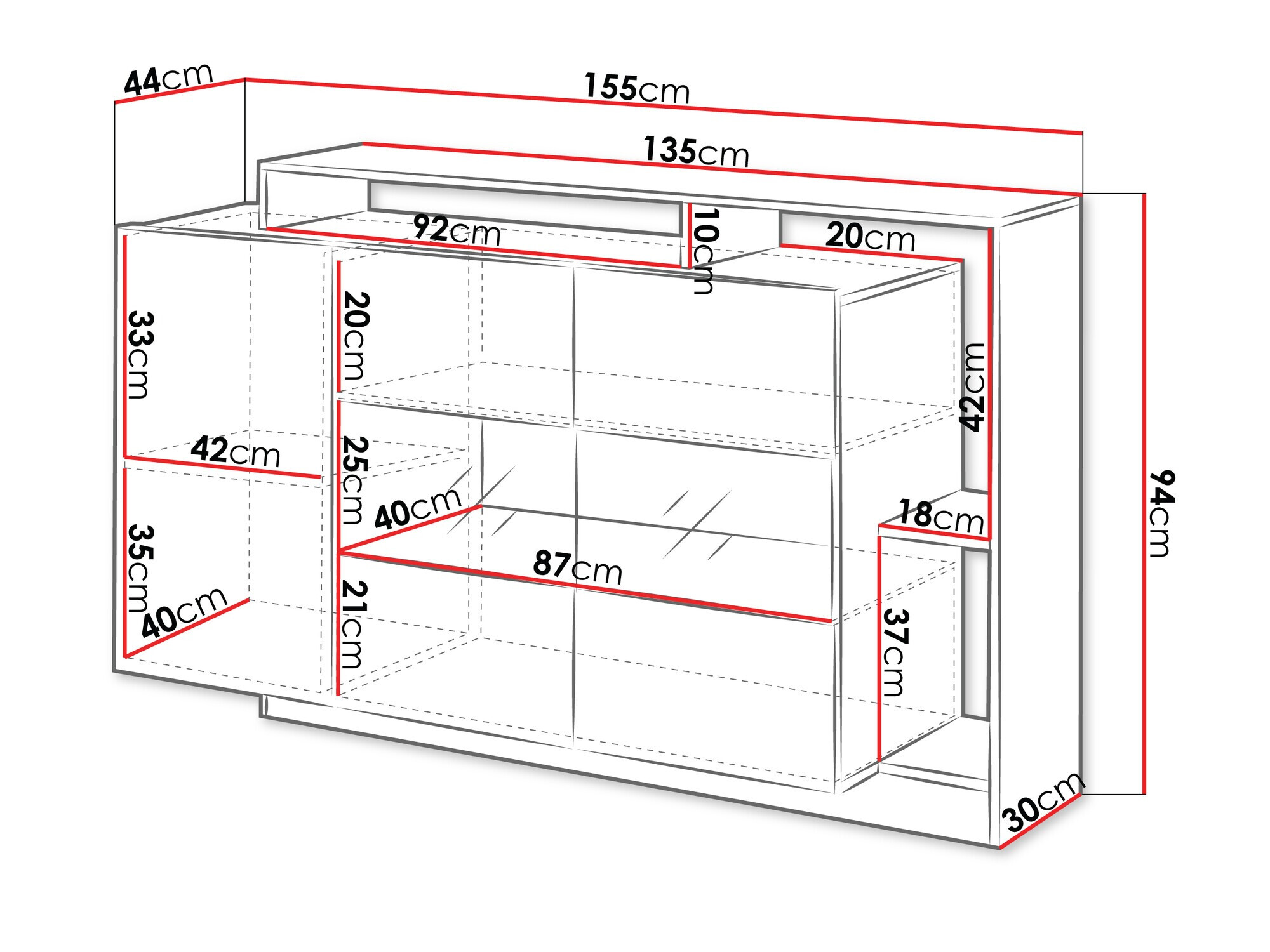 Dressoir Fivfivi 102