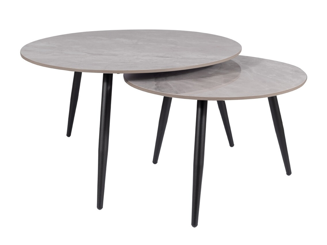 Salontafel set Detroit 602 (Grijs marmer)