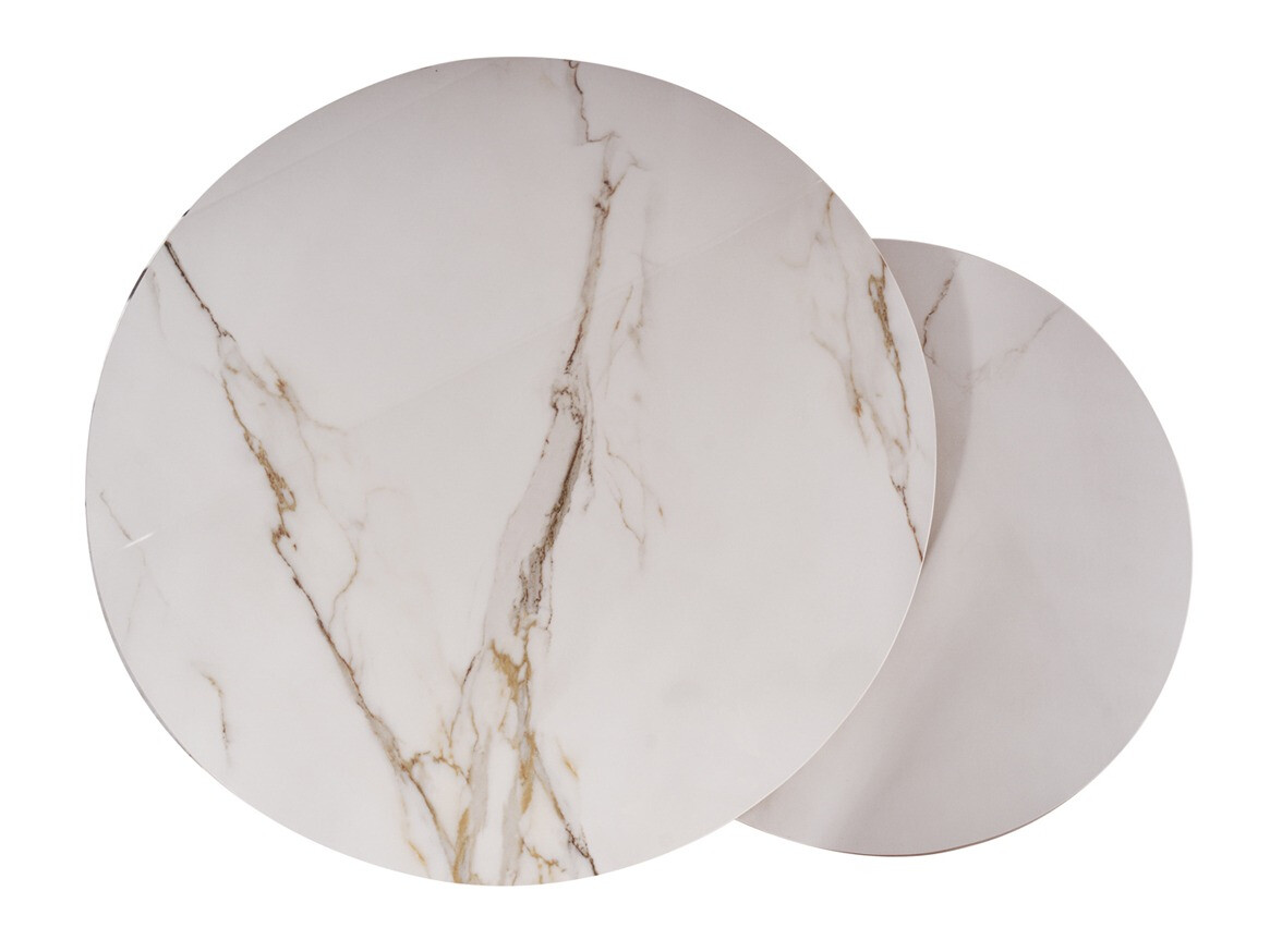 Salontafel set Detroit 602 (Wit marmer)