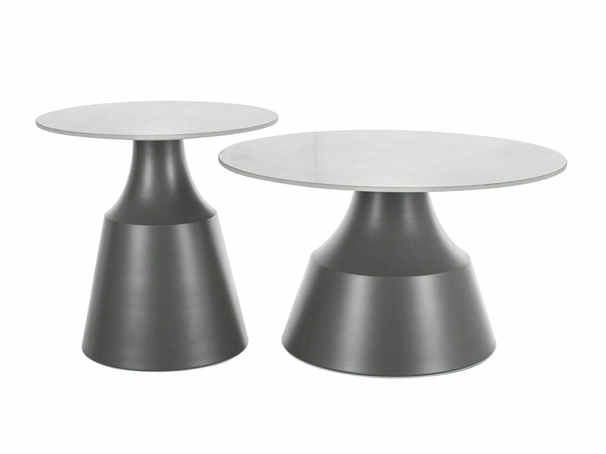 Salontafel set Detroit 908 (Wit + Grijs)