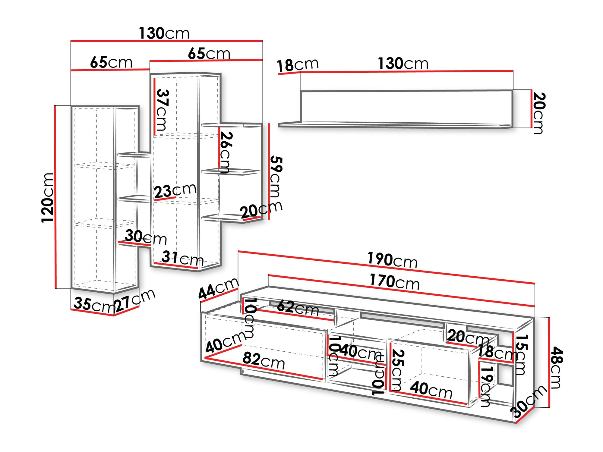 Woonkamerset Fivfivi 101