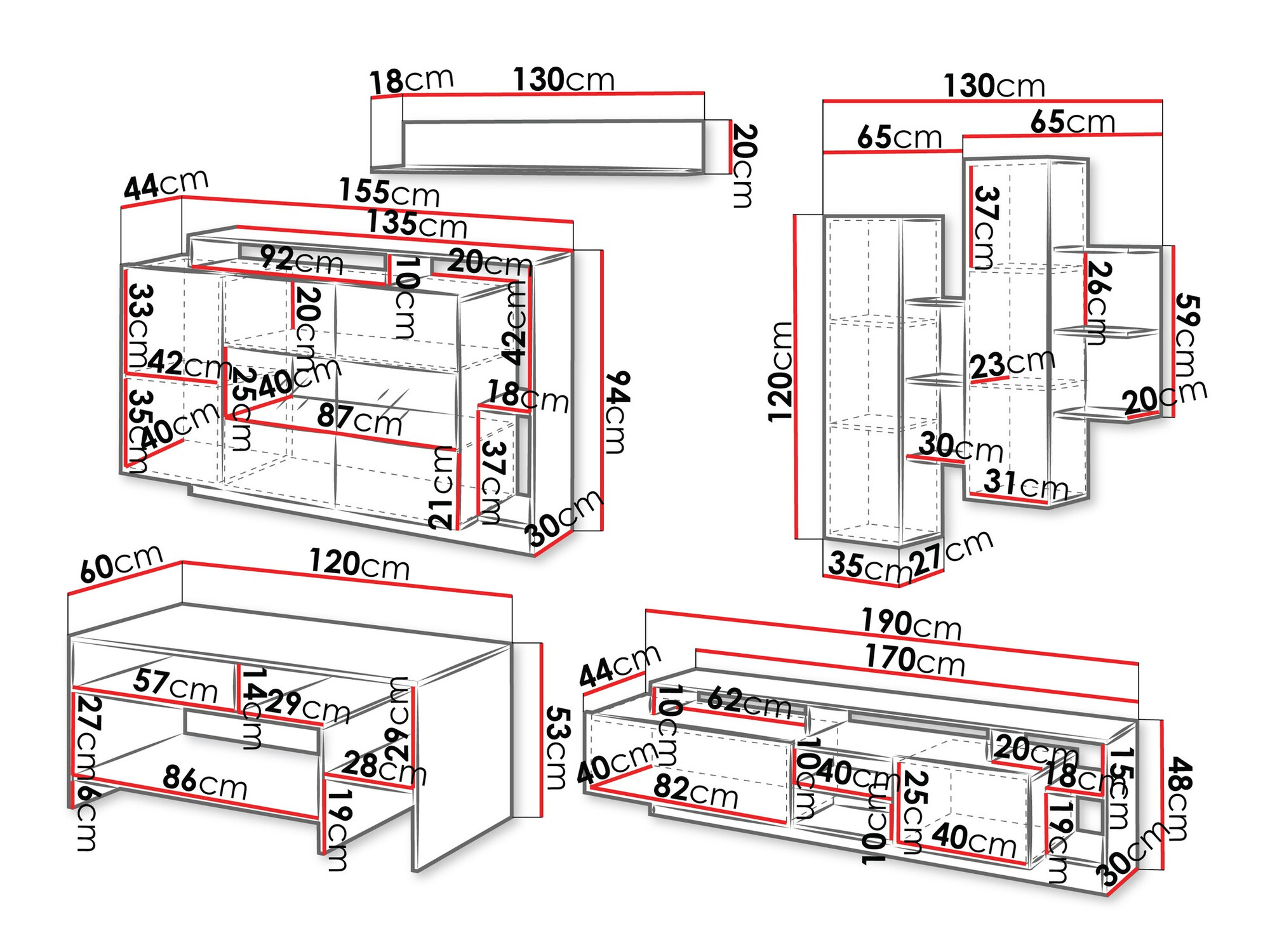 Woonkamerset Fivfivi 103
