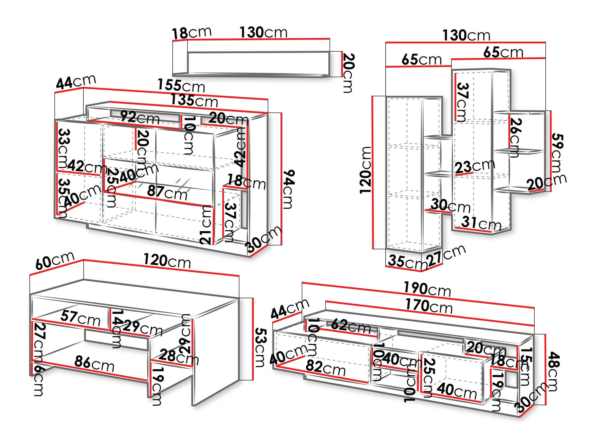 Woonkamerset Fivfivi 103