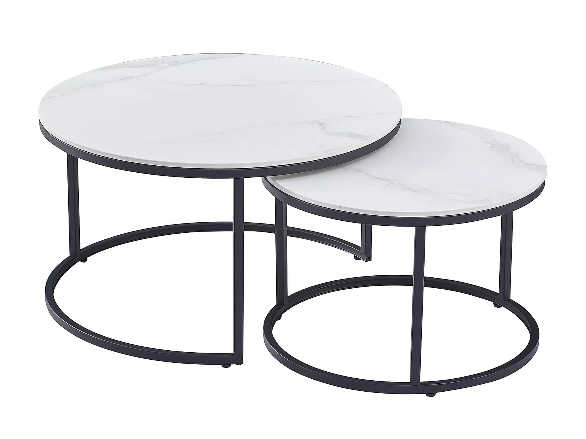 Salontafel set Detroit 607 (Wit marmer)