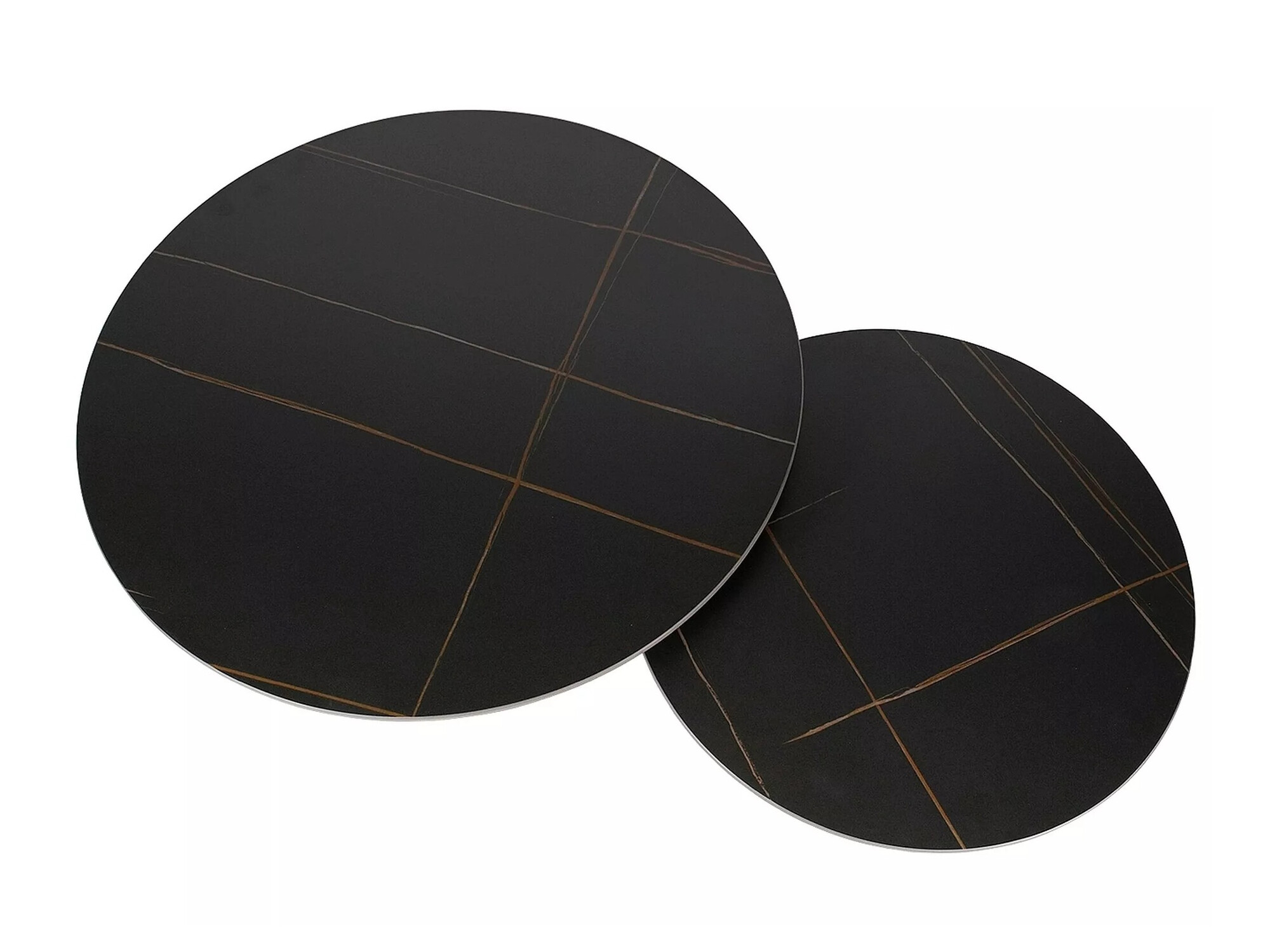 Salontafel set Detroit 607 (Zwart marmer)