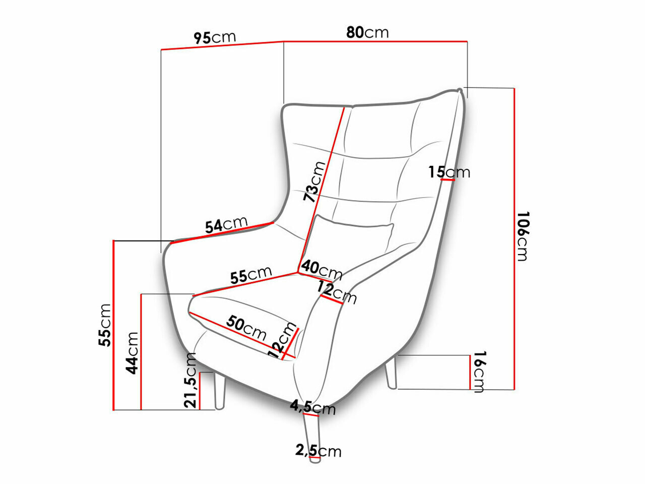 Fauteuil Comfivo 204 (Kronos 09)