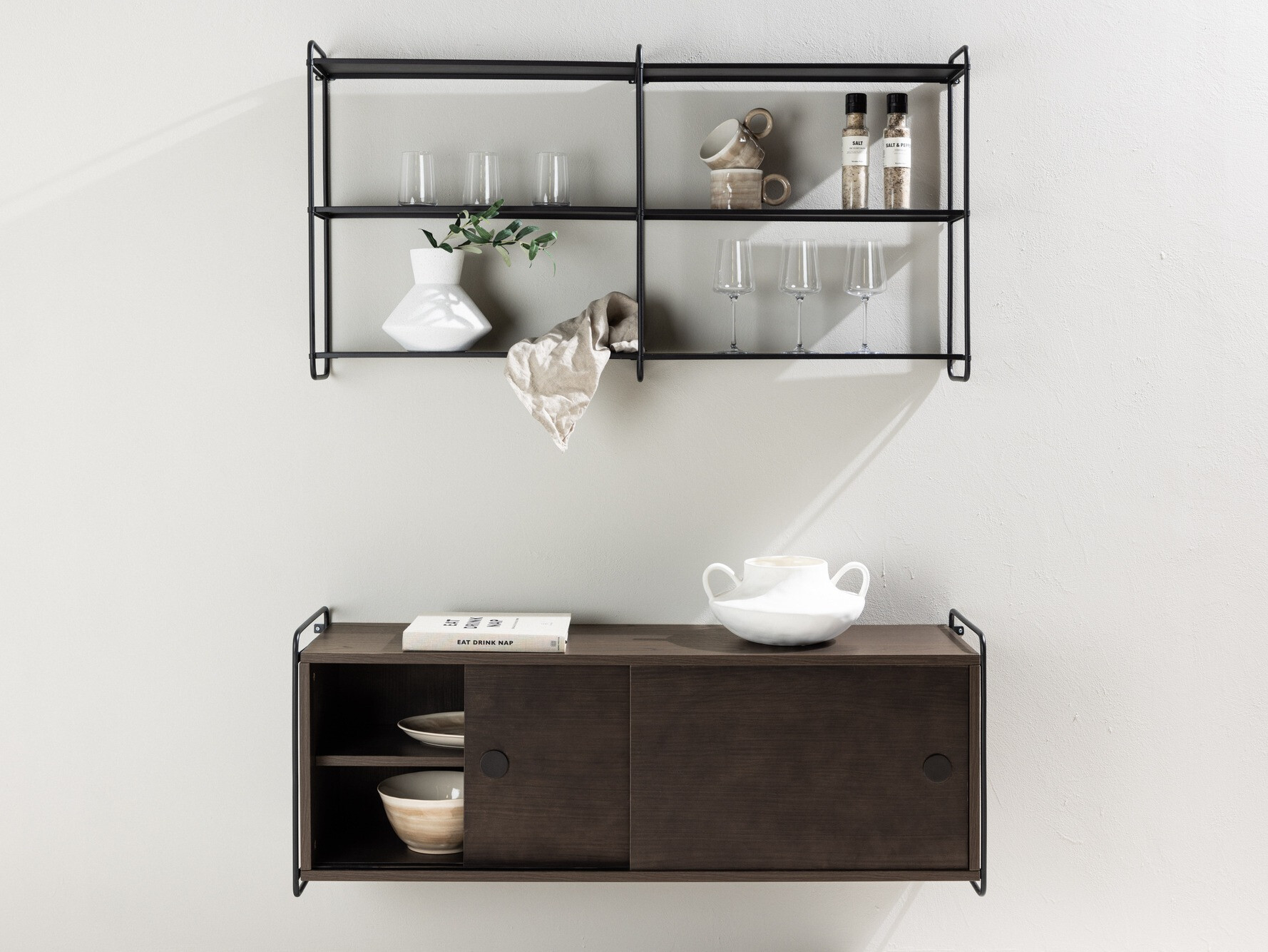 Wandplank Dallas 4551 (Zwart)