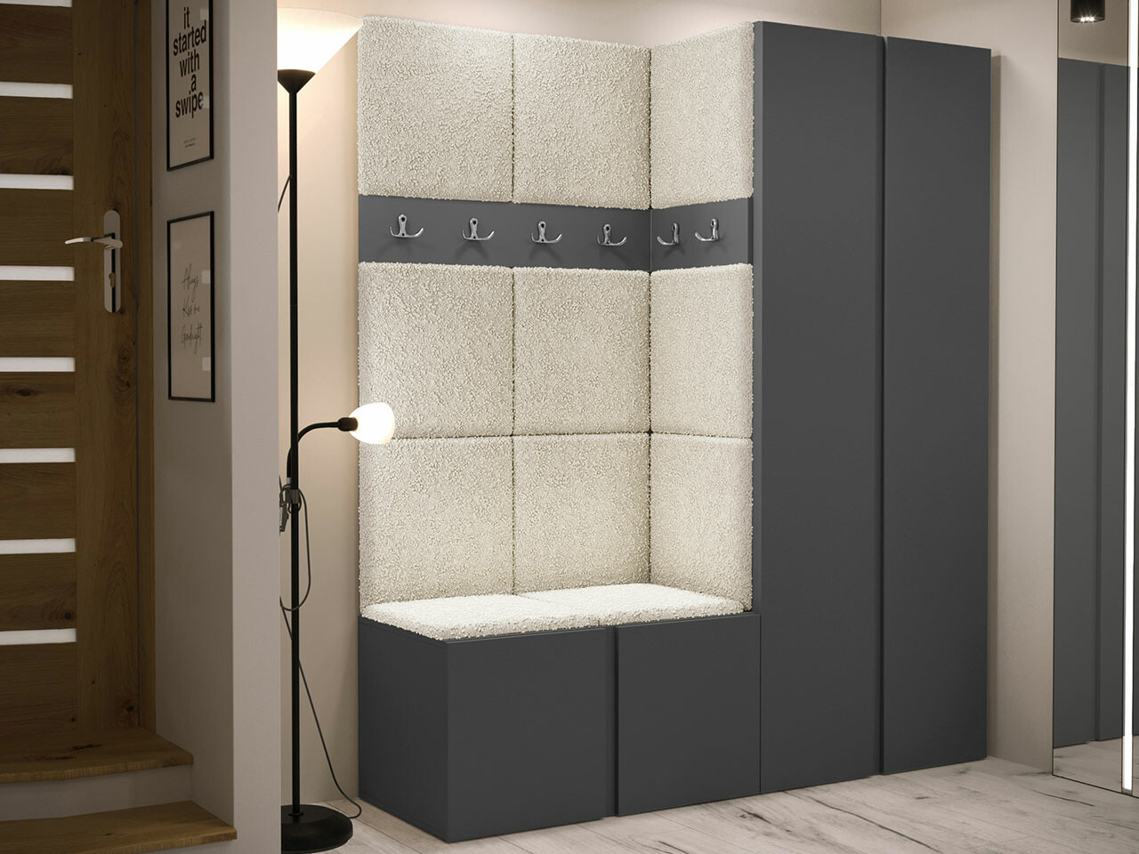 Gangmeubelset Hartford 266 (Grafiet)