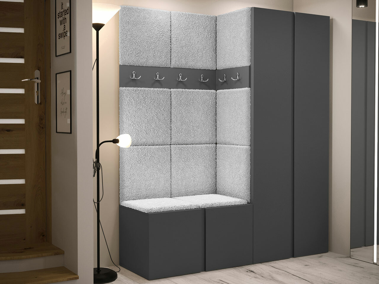 Gangmeubelset Hartford 266 (Grafiet)