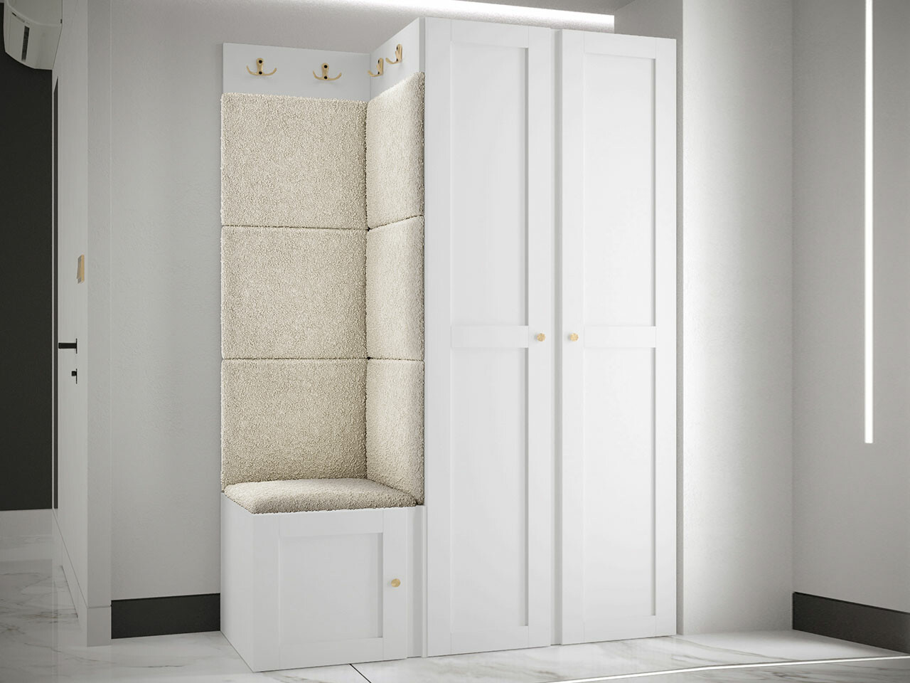 Gangmeubelset Hartford 379 (Wit)