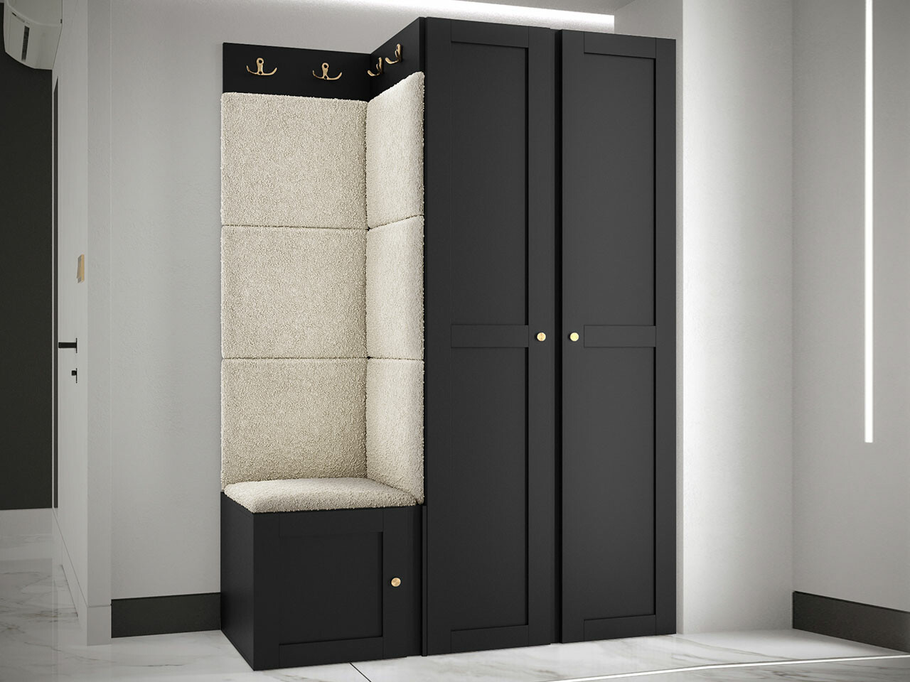 Gangmeubelset Hartford 379 (Zwart)