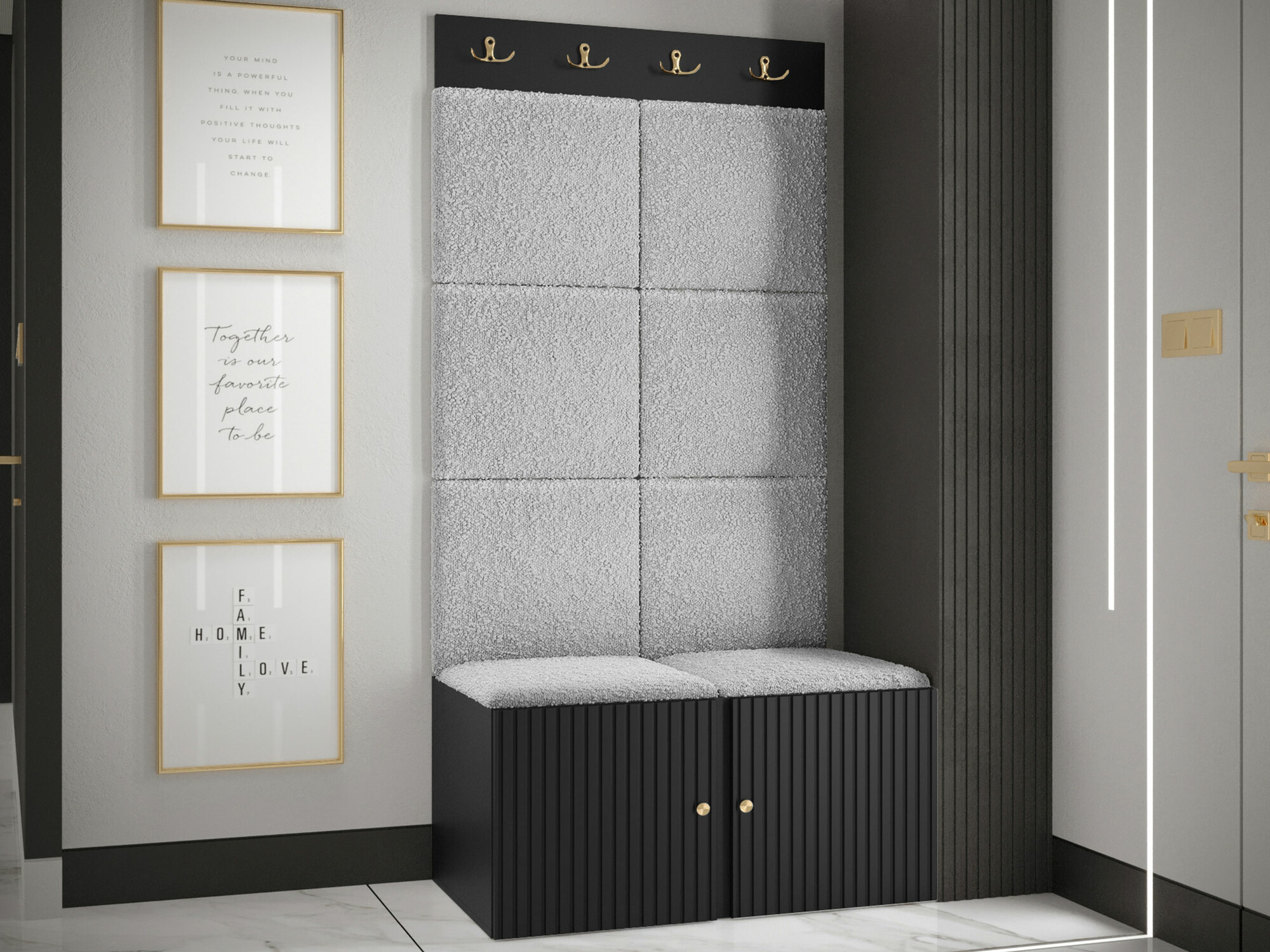 Gangmeubelset Hartford 383 (Zwart)