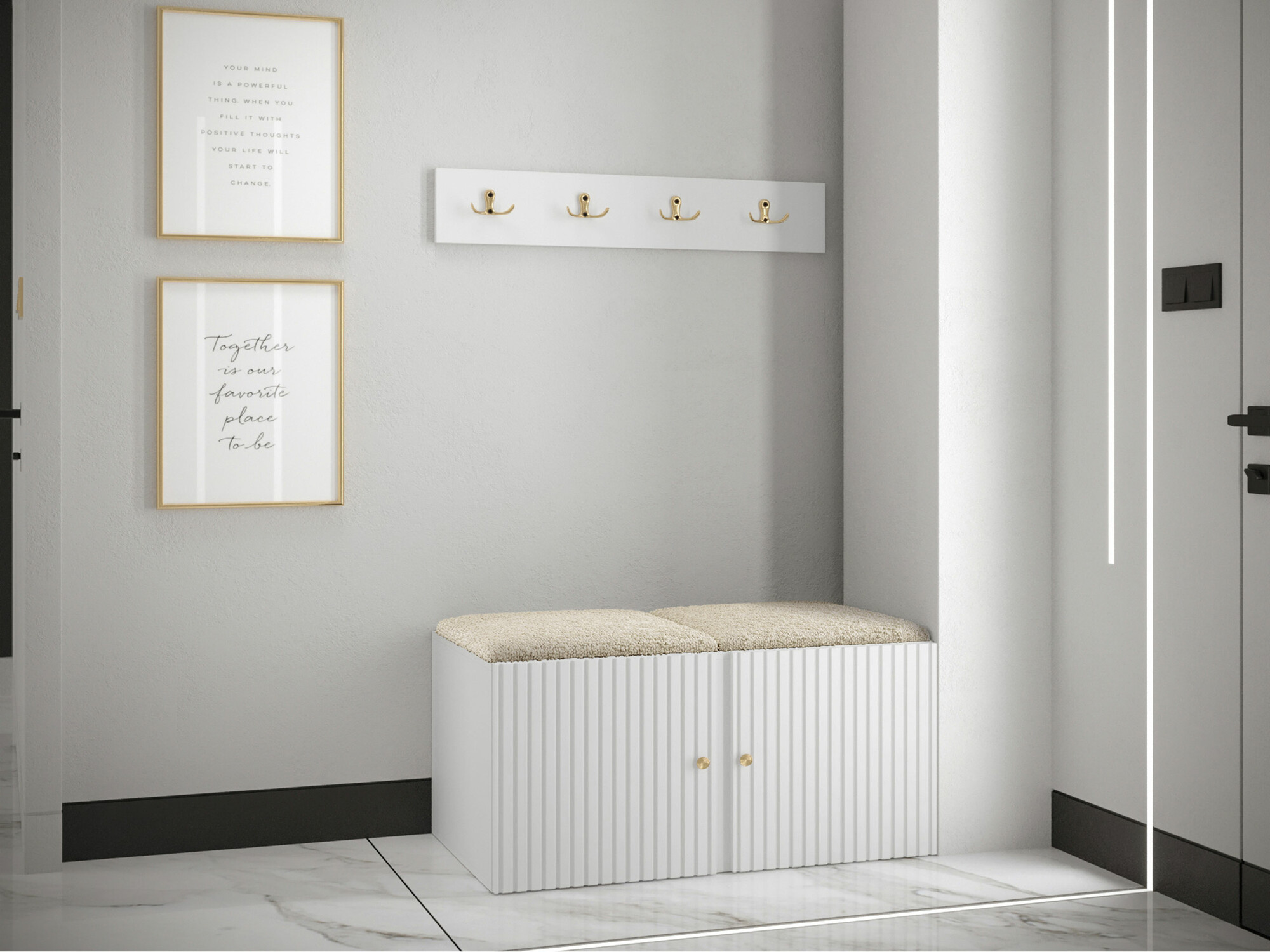 Gangmeubelset Hartford 384 (Wit)