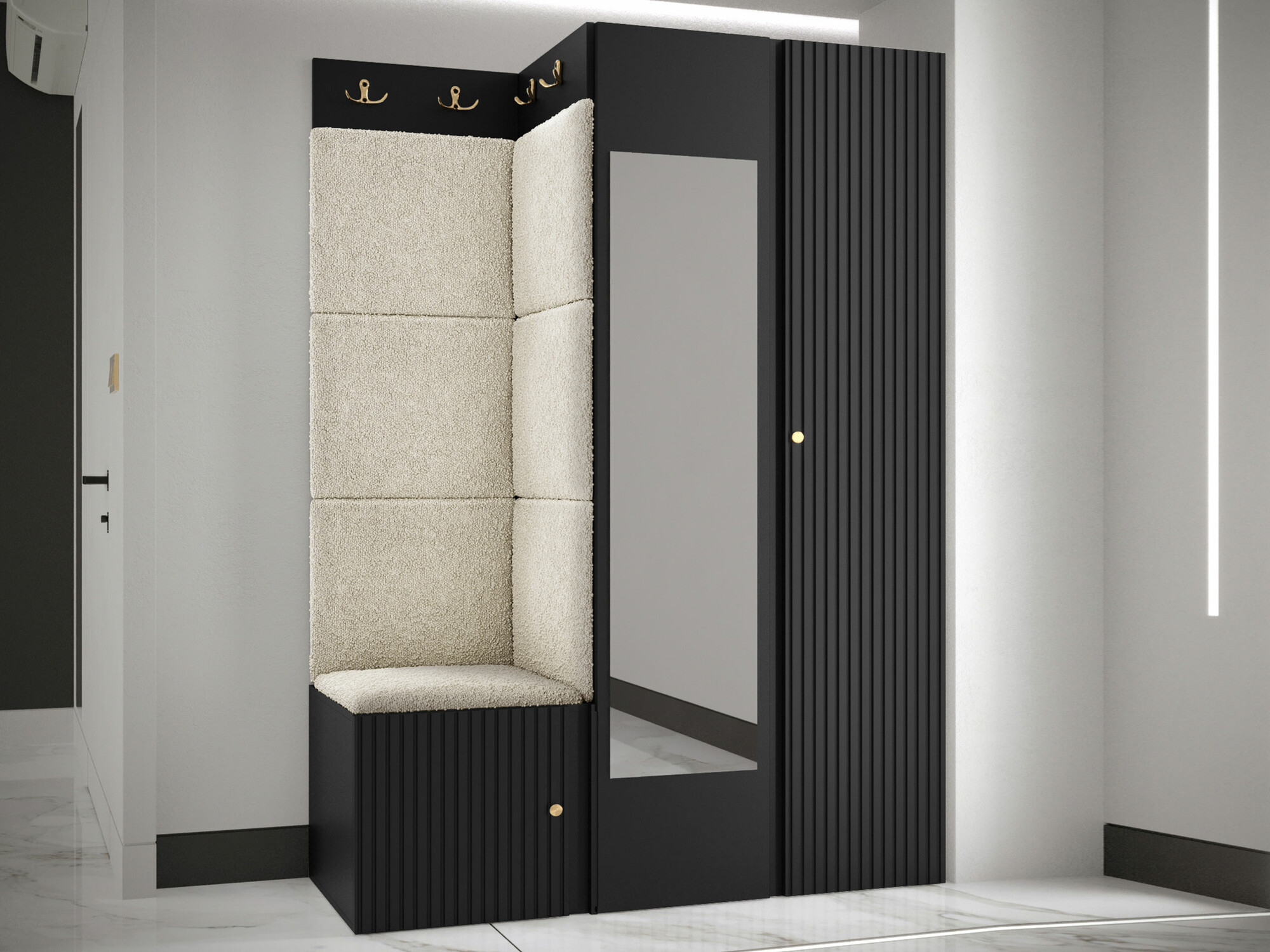 Gangmeubelset Hartford 388 (Zwart)